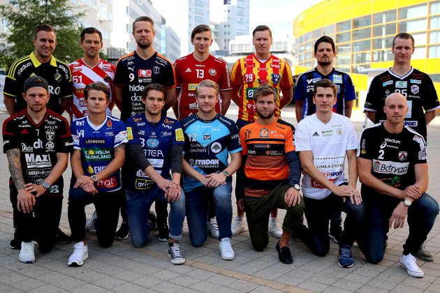 Hvězdy 14 týmů švédské Superligy. Foto: Per Wiklund