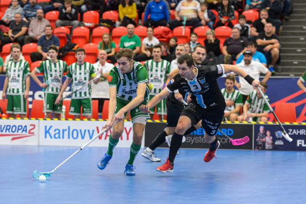 Patrik a Daniel Šebkové byli ústředními postavami finále poháru. Foto: Martin Flousek, Český florbal