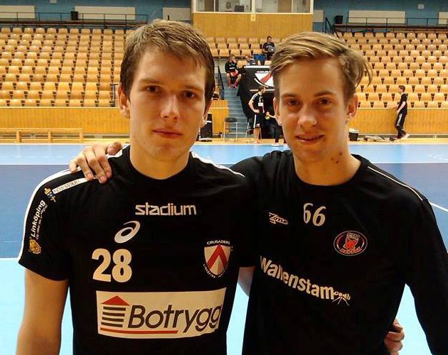 Matěj Jendrišák a Patrik Dóža po prvním vzájemném utkání ve Švédsku (facebook)