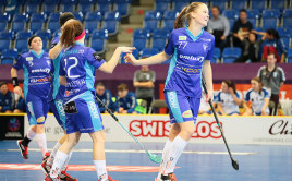 Mirva Laitinen se raduje z gólu do sítě Zugu. Foto: Flickr, Michael Peter