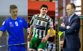 Lukáš Uhrinovský, Vojtěch Bagin a Jan Pazdera. Kdo z nich změní působiště? Foto: Panthers Otrokovice, FbŠ Bohemians, Pavel Doubek