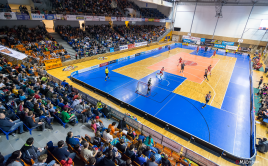 Zaplněné tribuny brněnské haly. Foto: Bulldogs Brno