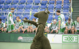 Na Open Air nemohl chybět maskot Bohemians klokan. Foto: Šimon Jiráček/FbŠ Bohemians