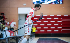 Martin Zozulák dotáhl Pardubice k záchraně. Foto: Sokol Pardubice, Český florbal