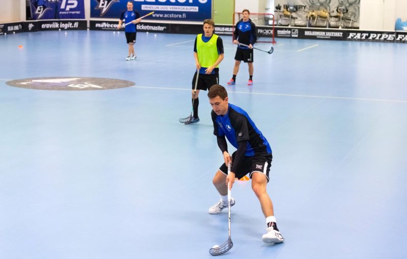 Ondřej Vítovec na tréninku finského týmu. Foto: Tatran Střešovice