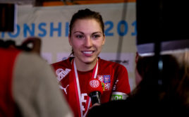 Eliška Krupnová je nejlepší českou florbalistkou za rok 2019 dle Florbal.cz Foto: Fabrice Duc, www.fabriceduc.ch