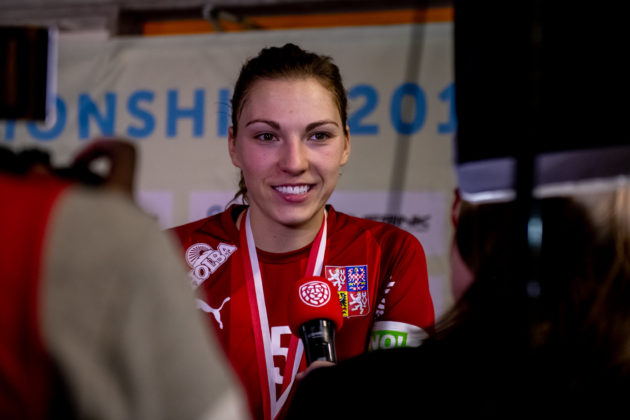 Eliška Krupnová je nejlepší českou florbalistkou za rok 2019 dle Florbal.cz Foto: Fabrice Duc, www.fabriceduc.ch