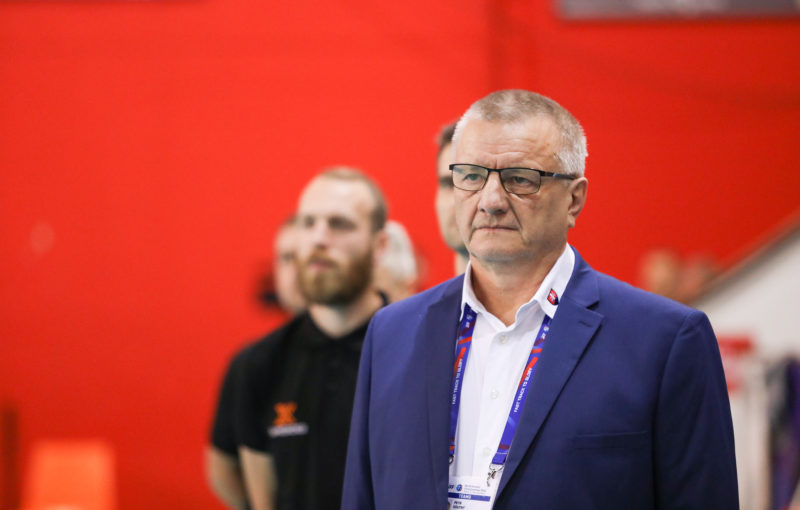 Petr Koutný před utkáním s Estonskem na MS mužů 2018. Foto: IFF