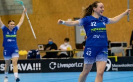 Lina Hägg nastřílela FBC pět branek. Foto: Florbal Vítkovice