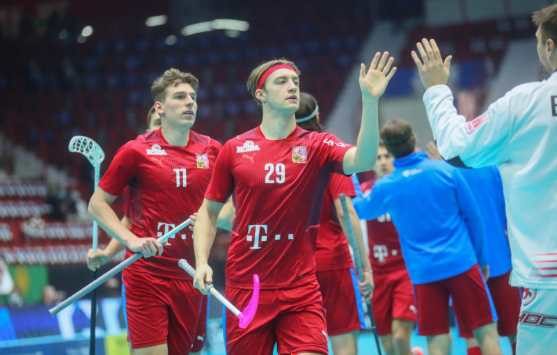 Filip Langer slaví gól proti Lotyšsku. Foto: Juhani Järvenpää