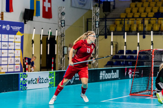 Michaela Mechlová v utkání proti Norsku. Foto: Karolina Sommer, IFF