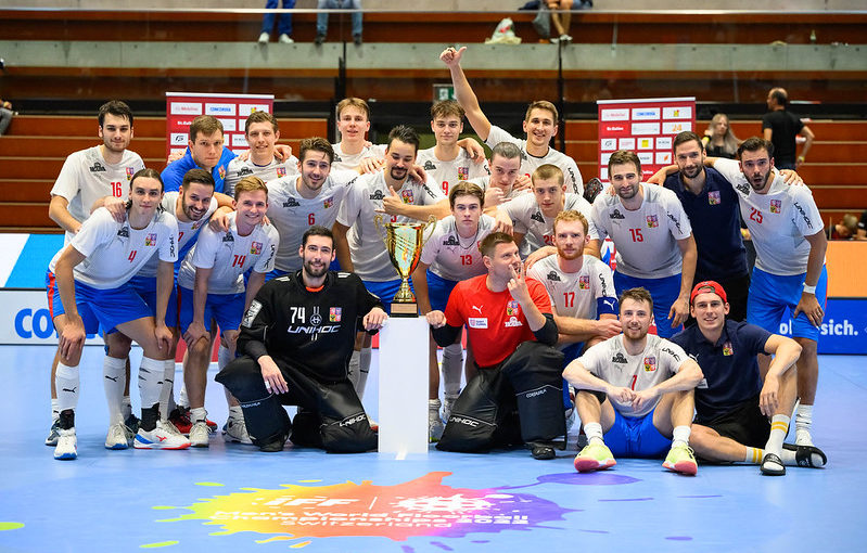 Česká reprezentace mužů vyhrála turnaj EuroFloorball Tour. Foto: Claudio Schwarz, unihockey-fotos.ch