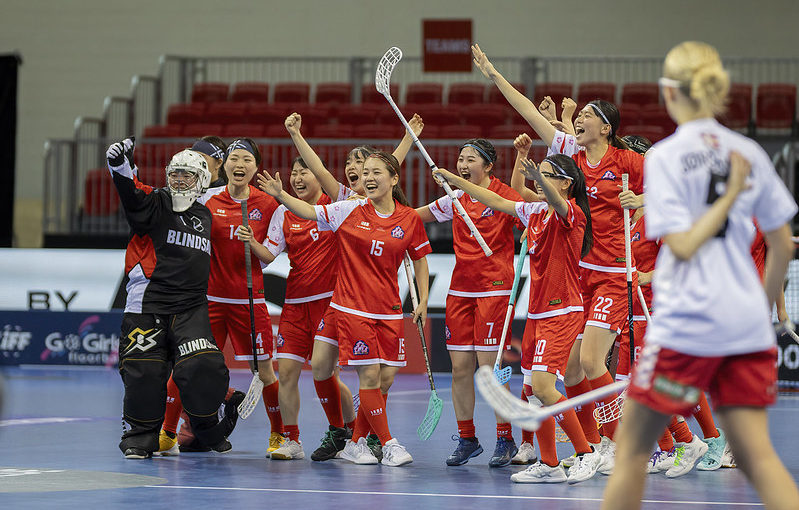 Japonsko slaví senzační výhru nad Dánskem. Foto: Siwei Gohl, IFF