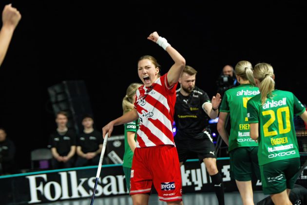 Eliška Krupnová sice ve švédském superfinále skórovala, Pixbo však navzdory tomu titul neslavilo. Foto: Pixbo Wallenstam