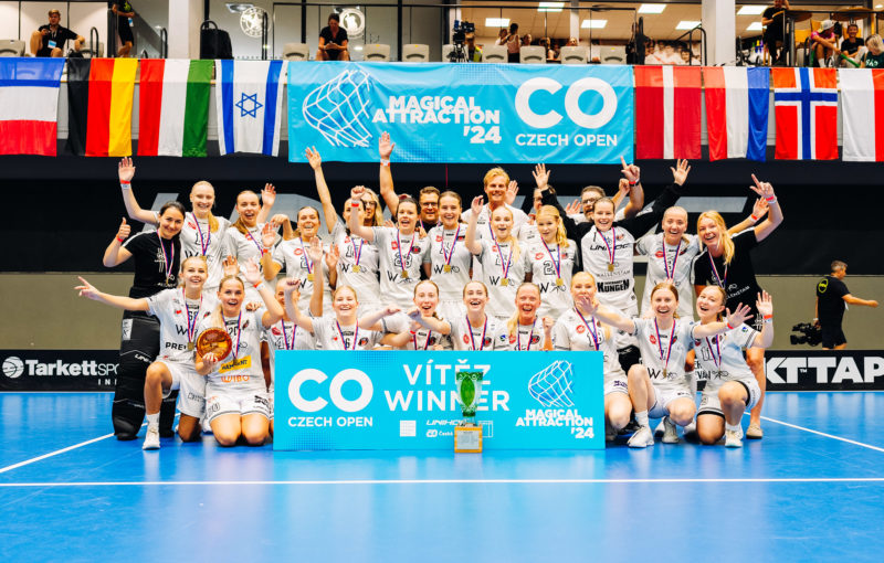 Florbalistky Pixba znovu vyhrály ženskou elitu na Czech Open 2024. Foto: Floorball in Prague