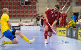 Česká reprezentace podlehla Švédsku. Foto: Swiss Unihockey