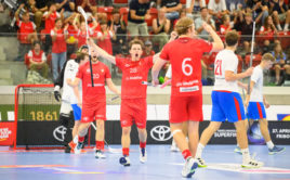 Švýcarsko udeřilo proti České republice. Foto: Swiss Unihockey