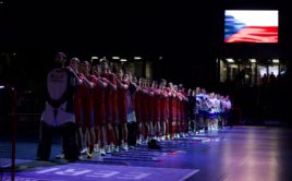 Reprezentace mužů na posledním turnaji EFT. Foto: Lubomír Skála, Český florbal