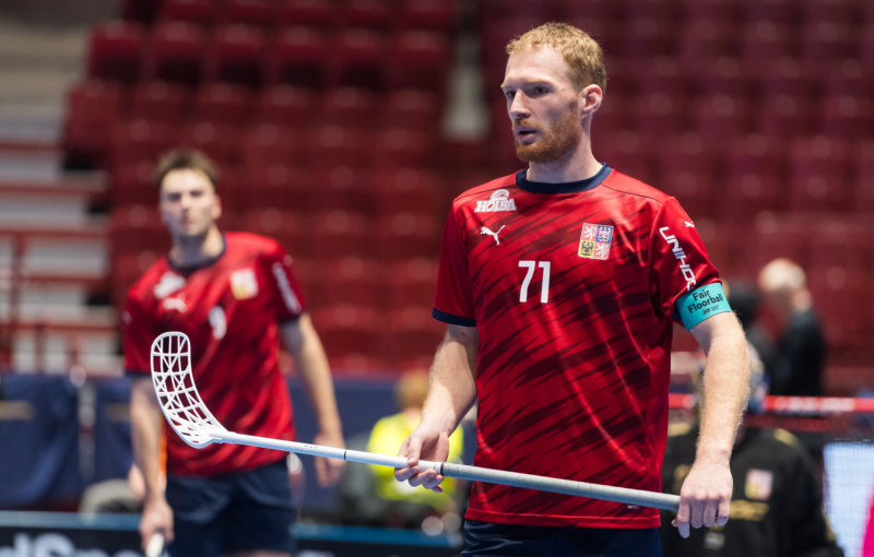 Kapitán české reprezentace Ondřej Němeček. Foto: Martin Flousek, Český florbal