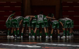 Hráči Bohemians před semifinále poháru v Pardubicích. Foto: Vojtěch Grohol, BA SOKOLI Pardubice