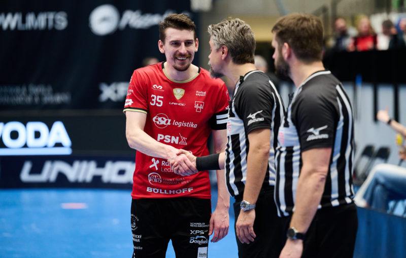Jiří Dolanský a Vojtěch Sýkora po posledním semifinále mezi Tatranem a Bohemians. Foto: Matyáš Klápa, Tatran Střešovice
