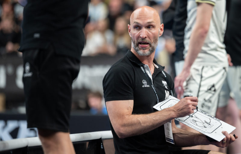 Milan Fridrich v průběhu superfinále 2025. Foto: Václav Mikulík, Český florbal