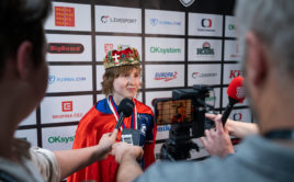 Nela Sikorová po BigBoard Superfinále florbalu 2025. Foto: Václav Mikulík, Český florbal