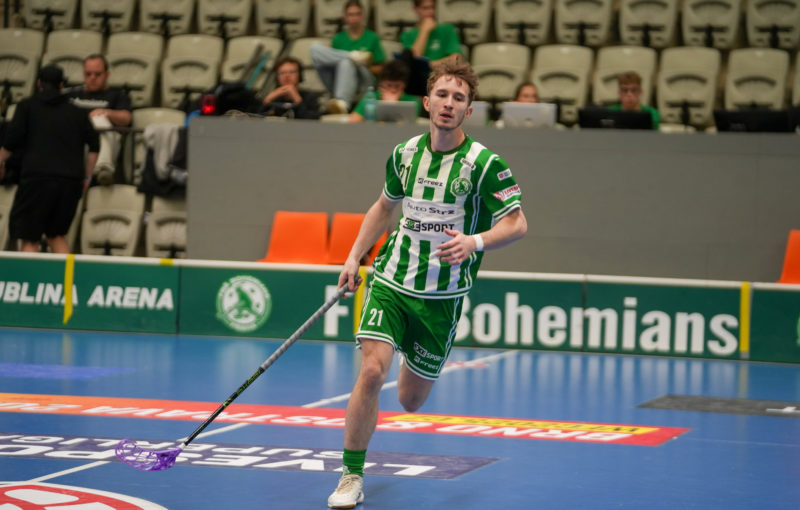 Jakub Buršík během play off 2025. Foto: FbŠ Bohemians