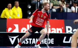 Ondřej Němeček ve švédském superfinále 2025. Foto: Per Wiklund, Svensk Innebandy