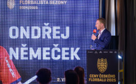 Ondřej Němeček obhájil vítězství v anketě Florbalista sezony. Foto: Martin Flousek, Český florbal