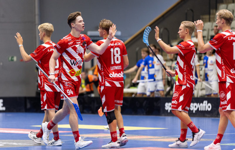 Jakub Faksa debutoval za Pixbo dvěma zásahy. Foto: Floorball in Prague