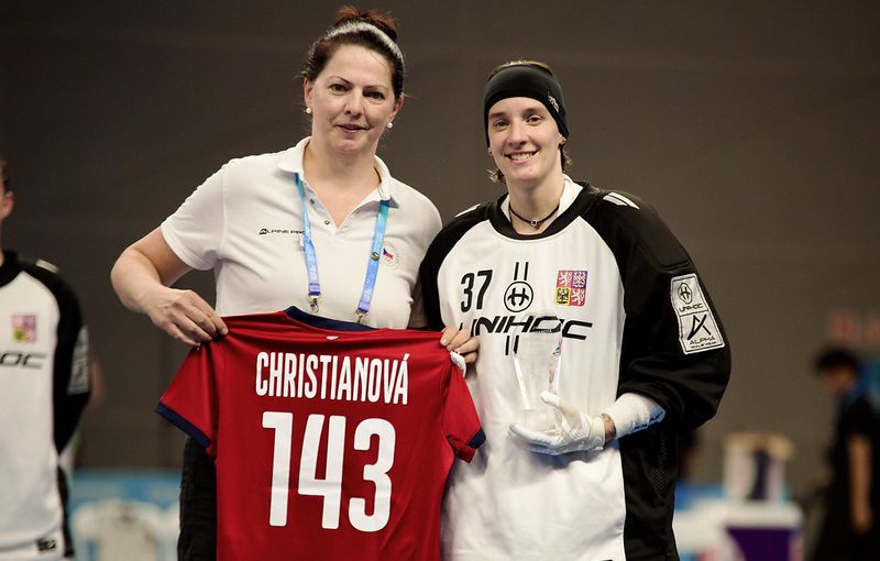 Jana Christianová je reprezentační rekordmankou. Foto: Český florbal