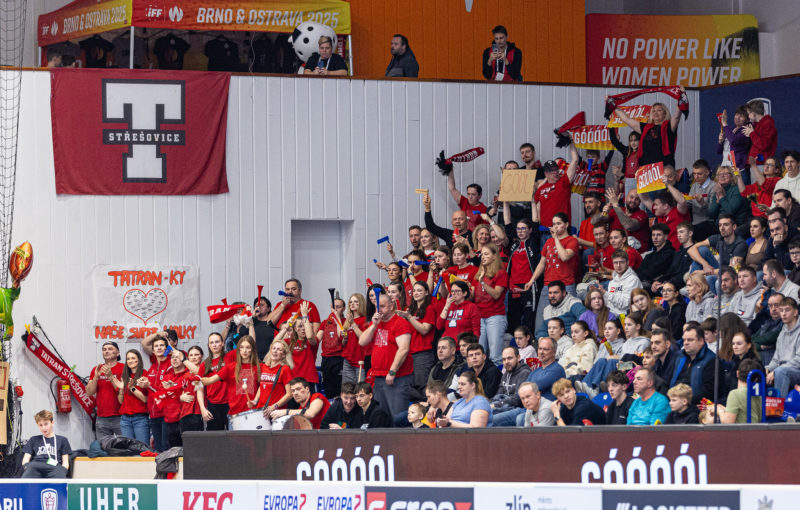 Fanoušci Tatranu při finále Poháru Českého florbalu. Foto: Matěj Pašek, Český florbal