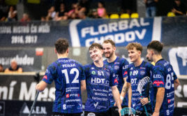 Oslava hráčů HDT.cz Vary Bohemians. Foto: Jakub Mokrý, Florbal Chodov