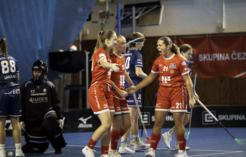 Olomouc jako první bodovala proti Vítkovicím. Foto: Pavel Netolička, Florbal Vítkovice