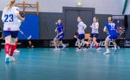 Momentka z utkání Slovensko - Norsko. Foto: Floorball Deutschland