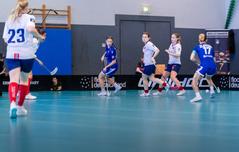 Momentka z utkání Slovensko - Norsko. Foto: Floorball Deutschland