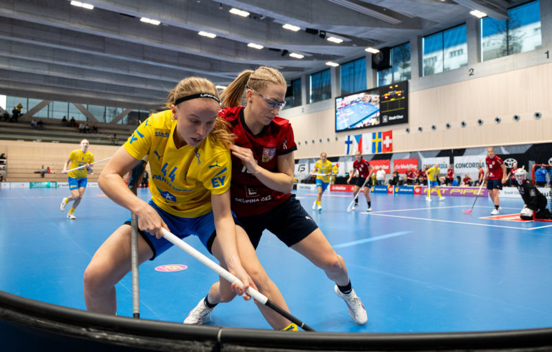 Češky podlehly Švédsku o jednu branku. Foto: Český florbal