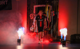 Nástup hráčů Ústí. Foto: Florbal Ústí