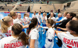 Momentka z posledního turnaje Euro Floorball Tour v Churu. Foto: Český florbal