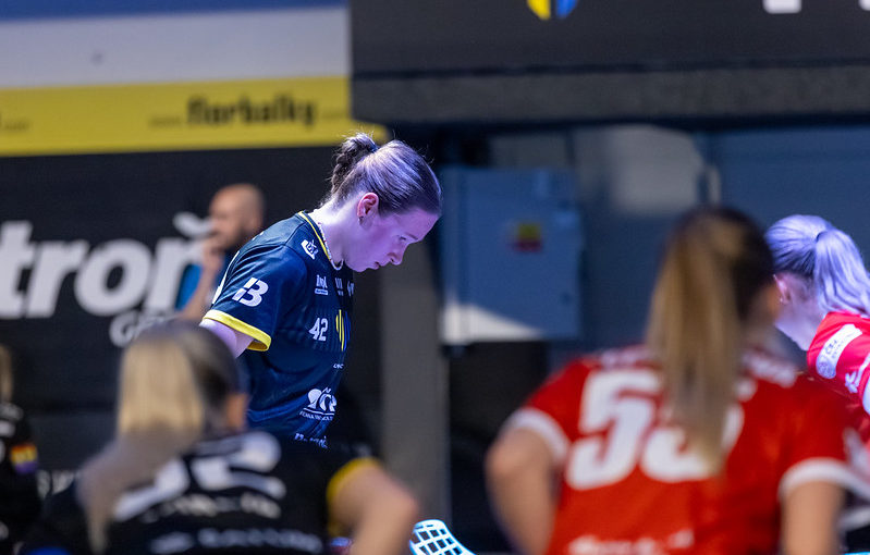 Linda Pudišová v utkání jejího FBC proti Olomouci. Foto: FBC Ostrava