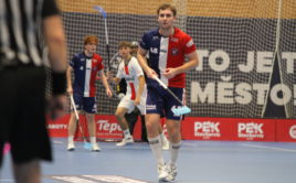 Matěj Čermák v zápase s Ústím. Foto: Kanonýři Kladno