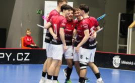 Slavící hráči Sparty. Foto: ACEMA Sparta Praha