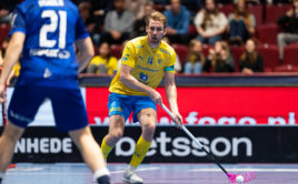 Tobias Gustafsson jako kapitán Švédska na posledním MS. Foto: Viktor Källberg, www.vkallbergphoto.com