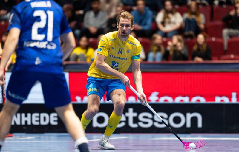 Tobias Gustafsson jako kapitán Švédska na posledním MS. Foto: Viktor Källberg, www.vkallbergphoto.com